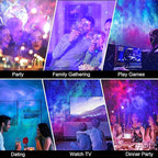 Star Projector, Galaxy Projector for Bedroom, Smart APP & Voice Control Galaxy lamp, Compatible with Alexa & Google Home, for Kids Adults Bedroom,Room Decor,Game Room,Party (White Round)