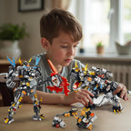 STEM 2 in 1 Carnotaurus Dinosaur Building Kits, Compatible with Dinosaur Set, Transforming Mech Robot Building Sets for Adults, Educational Gift Toy for Kids Boys 6-10 (507 PCS)