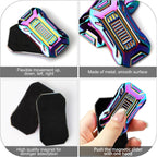 Slider Fidget Toy, Metal Fidget Toys for Adults Fidgets, Rainbow Fidget Toys for Kids, Teens, EDC Fidget Toys for Anexity, ADHD, Stress Relief Items for Adults (A-Rainbow)