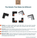 Roving Cove Slim-Fit Corner Protector for Baby Proofing (8 Small Corners), Soft Rubber Foam Furniture Corner Bumper Guards, 3M Adhesive Pre-Taped, Onyx Black