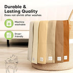 KeaBabies Organic Cotton Burp Cloths Baby Girl, Boy - 6-Pack Large Burping Clothes for Babies, Spit Up Rags, Super Soft & Absorbent Newborn Wash Towels, Gender Neutral, Non-Shrink (Stria, Terracotta)