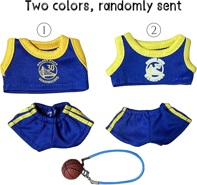 This Sports-Themed Basketball Football 3-Piece Set is Suitable for a 17cm Dolls and Also for Other of The Same Size. 【 Key Point 】 Only Clothes, no Dolls. (NO.30 - Deep Blue)