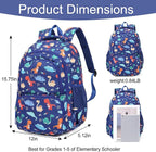 CLUCI Kids Backpack for Boys Bookbags Preschool Toddler Daycare School Bag Elementary Kindergarten Lightweight Waterproof Bluey Backpack Dinosaurs