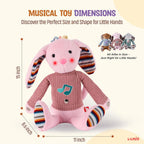 Lumio Musical Stuffed Animal Plush Toy with Lights & Sounds - Cute Interactive Toy for Newborns, and 3 6 12 to 48 Months (Puppy)