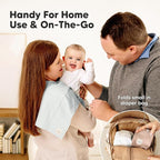 KeaBabies Organic Cotton Burp Cloths Baby Girl, Boy - 6-Pack Large Burping Clothes for Babies, Spit Up Rags, Super Soft & Absorbent Newborn Wash Towels, Gender Neutral, Non-Shrink (Stria, Hedges)