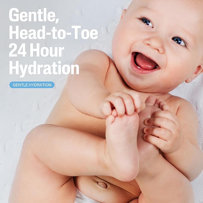 Cetaphil Baby Wash & Shampoo Plus Body Lotion, Healthy Skin Essentials, Head to Toe Hydration for up to 24 Hours, for Delicate, Sensitive Skin, 2-Pack,White