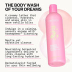 Pacifica Body Wash - Vanilla Crystal Super Hydrating Body Wash - Bath & Shower Gel - Clean Beauty, Vegan & Cruelty-Free Dermatologist Tested