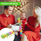 Baby Toys, Musical Plush Stuffed Toy for Newborn 0-3 0-6 3-6 6-12 Months Old, Animal Soft Rattle Sensory Toys with Teether for Tummy Time, Infant Boy& Girl Easter Gifts, Caterpillar