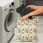 2pcs Travel Waterproof Laundry Bag, Cloth Diaper Wet Dry Bags with Handle & 2 Zipper Pockets, Reusable Washable Dirty Clothes Bag for Baby Adult Travelling Hanging, Bathing Beach Pool Daycare