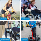 Accmor Stroller Cup Holder with Phone Holder, Bike Cup Holder, Universal Cup Holder for Uppababy Nuna Doona Strollers, 2-in-1 Cup Phone Holder for Stroller, Bike, Wheelchair, Walker, Scooter