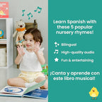 Binibi Spanish Musical Book for Toddlers 1-3 Estrellita ¿Dónde Estás? & Other Nursery Rhymes | Spanish Learning for Kids | Bilingual Children's Sound Book | Libro en español para bebés
