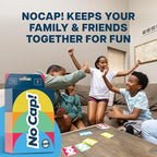 No Cap! – The Ultimate Game Night Card Game for Friends & Family, Perfect for Laughter-Filled Evenings, Includes 65 Cards, Easy Instructions, and Hours of Competitive Fun