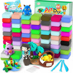 Air Dry Clay 66 Colors, Modeling Clay for Kids, Model Magic Clay, DIY Molding Clay Kit with Sculpting Tools, Soft & Ultra Light, Art and Crafts for Boys and Girls 3-12 Years Old.