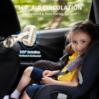 AMACOOL Battery Operated Stroller Fan Flexible Tripod Clip On Fan with 3 Speeds and Rotatable Handheld Personal Fans for Car Seat Crib Bike Treadmill (Beige)