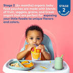 Plum Organics Variety Pack 6+Months - Pear + Mango & Banana + Pumpkin - Organic Fruit and Veggie Baby Food Pouches - 4 oz Pouch (Pack of 8)