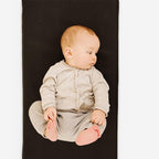 Gathre Baby Changing Pad, Made of Premium, Soft, Water-Resistant Vegan Leather, Portable Playmat for Babies, Use at Home Nursery or During Travel - Raven