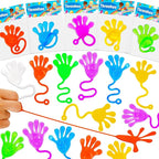 40 Pcs Sticky Hands For Kids Party Favor Goodie Bag Stuffer Stretchy Treasure Box Toy Exchange Classroom Prize Bulk Toy Pinata Filler School Gift Bag Small Favors Slap Hand Christmas Party Supplies