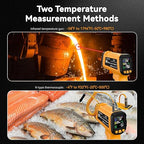 50:1 Infrared Thermometer -58F to 1796F, Laser Temp Gun with Thermocouple Probe for Pizza Oven, HVAC, BBQ, High Temp Gun with Humidity Sensor, Accurate for Home and Industrial Use