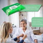 TenderProtect® Basic Adult Wipes, Large 8” x 10”, Super Soft Wash Cloths for Skin Cleansing, Everyday Wipes for Adults and Babies, Incontinence Care, Unscented & Hypoallergenic, 500 count(10pks of 50)