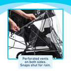 Graco Universal Baby Stroller Plastic Rain Cover & Weather Shield, Lightweight Waterproof Weathershield, Clear Vinyl Infant Car Seat Carriage Umbrella, Winter Snow Wind Protection Travel Accessories