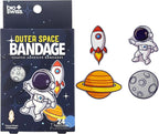 BioSwiss Bandages, Outer Space Shaped Self Adhesive Bandage, Latex Free Sterile Wound Care, Fun First Aid Kit Supplies for Kids and Adults, 24 Count