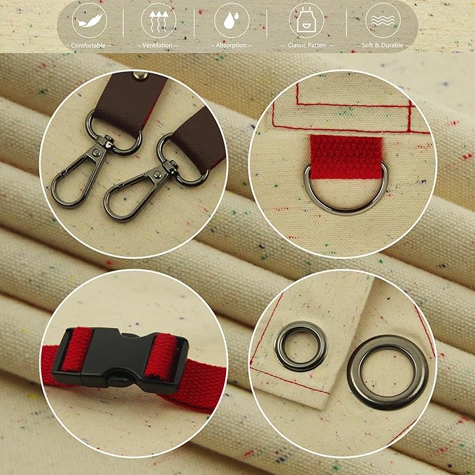 Kids Art Aprons for Painting, Gardening, Cooking, Multiple Pockets, Kids Smock for Boys & Girls, Waterproof (Age6-12)