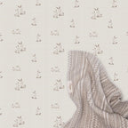 Crane Baby 100% Organic Cotton Gender Neutral Animal Nursery Bedding, Fitted Sheet, Soft Breathable GOTS Certified Cotton, Bunny Crib Sheet