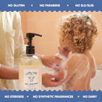 TUBBY TODD Baby Bundle Newborn Skin Care Set - Hypoallergenic Hair + Body Wash, All Over Ointment with Colloidal Oatmeal, Sweet Cheeks Diaper Paste - Lavender Rosemary, Standard Size