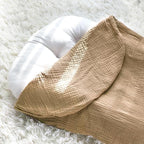 Hooyax Muslin Baby Lounger Cover 1 Pack, 100% Cotton Soft & Breathable Infant Lounger Covers Only for Newborn (Brown)