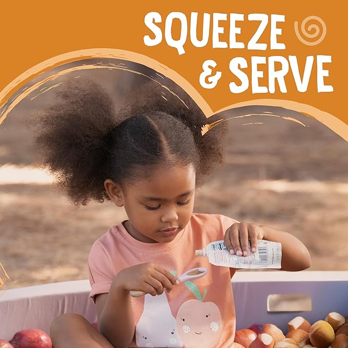 Earth's Best Organic Yogurt Smoothie Pouches, 24+ Months, Fruit Yogurt Smoothie for Toddlers 24 Months and Up, Banana Peach, 4.2 Ounce Resealable Pouch (Pack of 12)