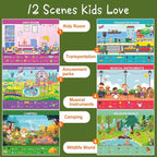 Search and Find Books for Kids 3-5,Toddler Preschool Larning Activities Educational Toys for 3 4 5 6 Year Old Boys Girls, Travel Game for Road Trip Car Airplane, Easter Basket Stuffers Gifts for Kids