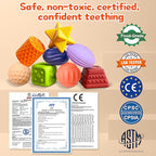 Sensory Balls for Baby, Soft Textured Multi Sensory Toys Montessori Toys for Babies Toddler Ball Toys Gift Set BPA Free Montessori Infant Baby Toys 6 to 12 Months