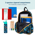 Wildkin 15-inch Kids Backpack – Durable, Padded, Adjustable for School & Travel - Jurassic Dinosaurs