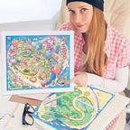 DIY 3D Sticker Scene，Romantic Island Wedding Jumbo-Large, Reusable Sticker, Cute Sets for Free Combination, Waterproof for Anywhere, Crafts Party Favors Birthday GIF