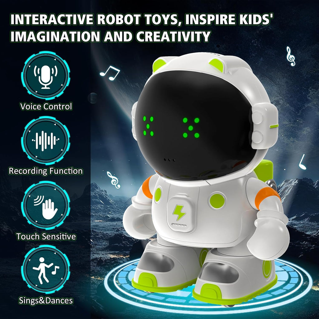 REMOKING Robot Toys, Educational Toys Robotics for Kids,Sing,Dance,Touch and Voice Control,Speak Like You,Great Toy Robot Gifts for Kids Toddlers Boys Girls 3 4 5 6 7 8 Years and up