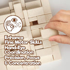 Taksa Toys Arch-Kid-Tech Ancient Mayan Pyramid Architecture STEM Building Blocks - 102-Piece Educational & Stackable Learning Set for Kids, Indoor Architectural Kit - Montessori Toys for 7+ Years Old