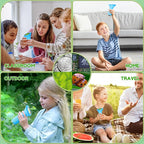 Kids Microscope, Pocket Portable Microscope with 2'' Inch Screen - Powerful Magnification Mini Microscopes Magnifying Glass with Lights, Ideal Christmas Birthday Gifts for Age 3-12 Boys - Blue