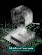 BABELIO Wireless Baby Car Camera with 5" HD Night Vision, Battery-Powered Rear Facing Car Seat Monitor for Kids and Pet, Easy Install 360° Rotatable Backseat Mirror, Newborns Travel Essentials Gifts