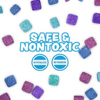 Tub Works Lil' Bursts Mini Bath Bombs for Kids, 90 Count, Cosmic | Nontoxic | Tiny With A Burst of Color, Foam & Bubbles | Customize With Fun Colors | Create Bath Art