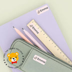 Personalized Name Labels for Kids (180) – Custom Waterproof & Durable Stickers for Clothing, Daycare, Office & School Supplies - Dinosaurs