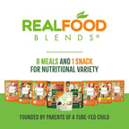 Real Food Blends Select Chicken, Zucchini & Potatoes – Pureed Food Meal for Feeding Tubes, 9.4 oz Pouch (Pack of 12 Pouches)