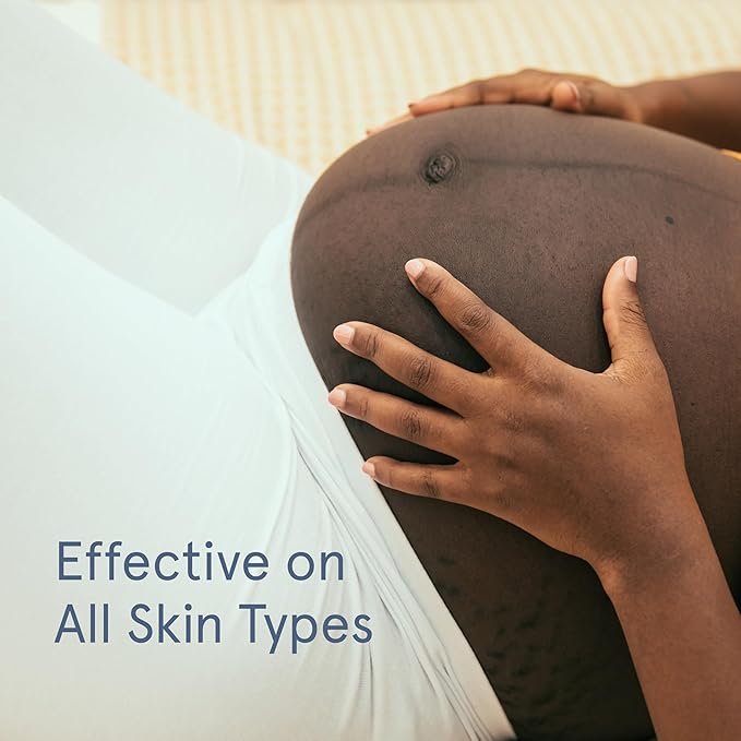 LOLA Stretch Mark Prevention Cream with Hydrating Body Oil for Skin Elasticity - Gentle Hypoallergenic Maternity Self Care Formula - Cocoa Butter Scar Cream & Collagen Support - 4 Fl Oz