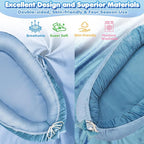 Baby Lounger - Baby Lounger for Newborn 0-24 Months, Breathable & Soft Cotton and Velvet Cover Baby Nest, Portable Tummy Time Lounger for Home and Travel, Ideal Baby Essentials & Shower Gifts