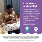 Boppy Nursing Pillow - Ergonomic Bottle & Breastfeeding Pillow with High, Firm, Large Area, Water-Repellent Cushion with Washable Cover; Baby Safety Alliance Verified - Neutral Plants and Animals