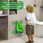 Toddler Urinal for Boys, Frog Potty Training Toilet with Spinning Target, Ages 1-6 (Green)