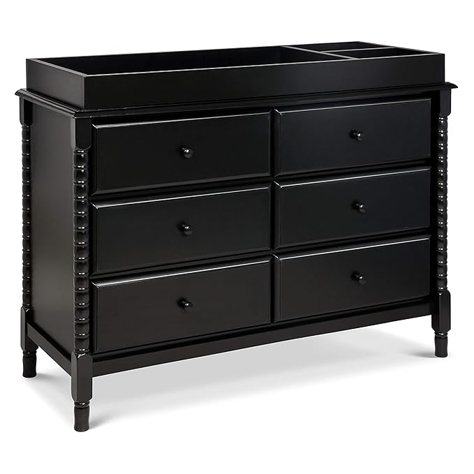 DaVinci Jenny Lind Spindle 6-Drawer Dresser in Ebony