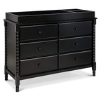 DaVinci Jenny Lind Spindle 6-Drawer Dresser in Ebony
