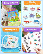 Benresive Reusable Sticker Books for Kids 2-4, Sticker Books for Toddlers 1-3 2-4, Toddler Travel Toys Activities Crafts Gifts - Ocean, Fairy and Dinosaur