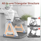 Potty Training Seat, Upgrade 2 in 1 Potty Training Toilet for Toddler, Toddler Toilet Seat for Boys Girls with Splash Guard, Anti-Slip Pad and Step Stool (Grey)