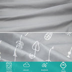 4-Pack Fitted Crib Sheets for Boys and Girls - Breathable, Soft Microfiber Baby Sheets in Grey and Pink